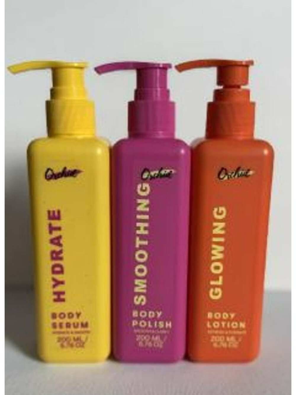 Orchid Hydrate Body Serum Smoothing Body Polish & Glowing Body Lotion Set 200ml